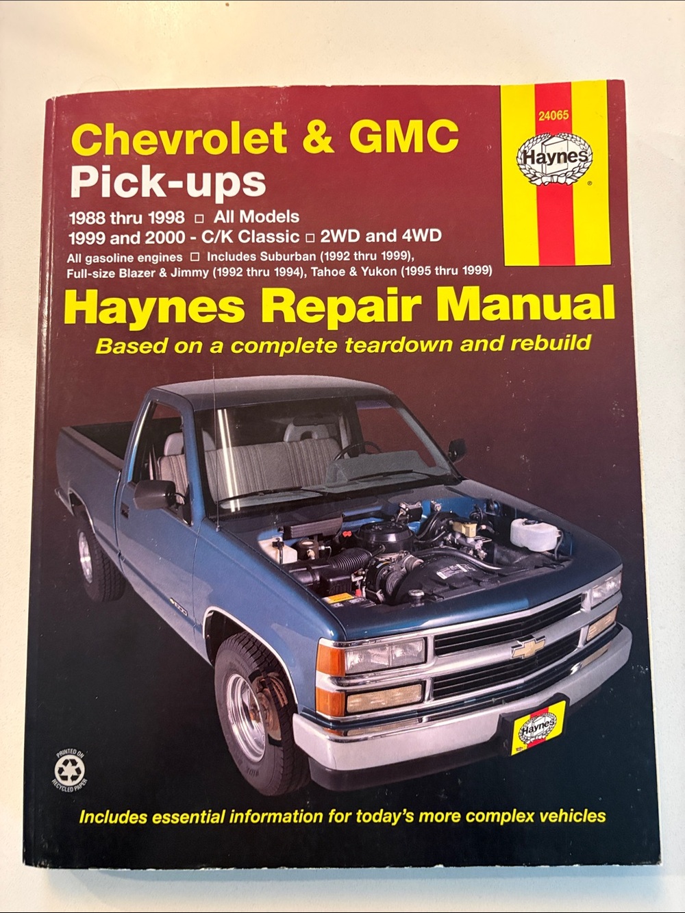 Haynes Chevrolet & GMC Pick-ups Repair Manual